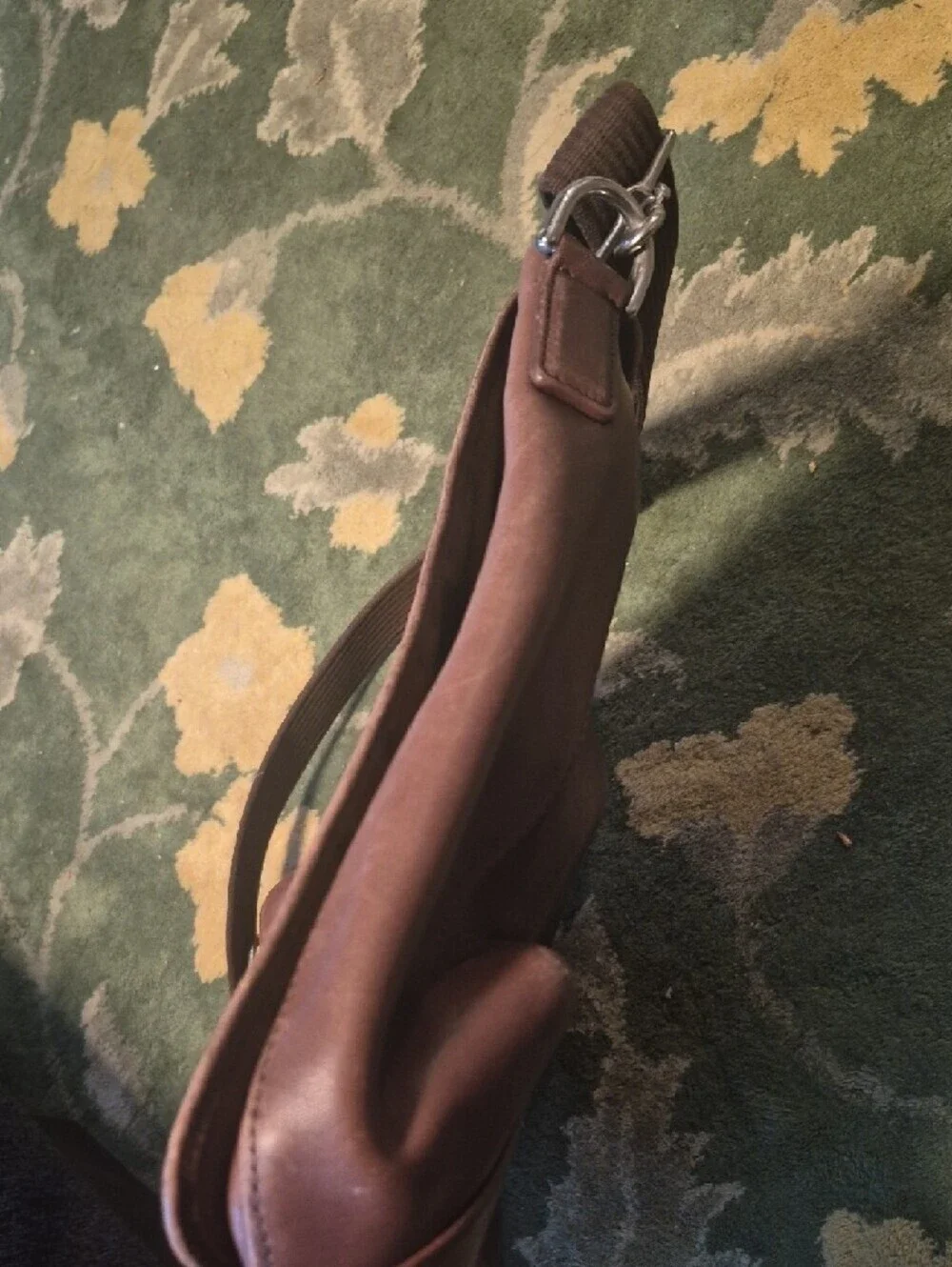 Coach Brown Leather Messenger Bag with Adjustable Strap